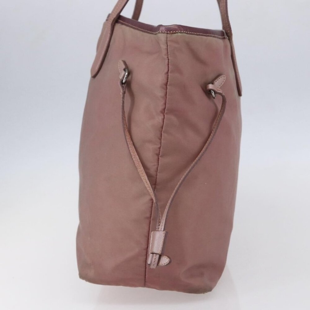 PRADA Tote Bag Nylon Pink Silver Auth bs31047 - Picture 4 of 16